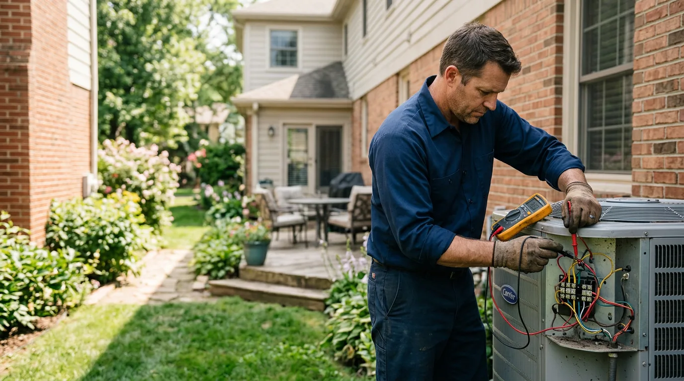 HVAC technician working near Lodi, NY